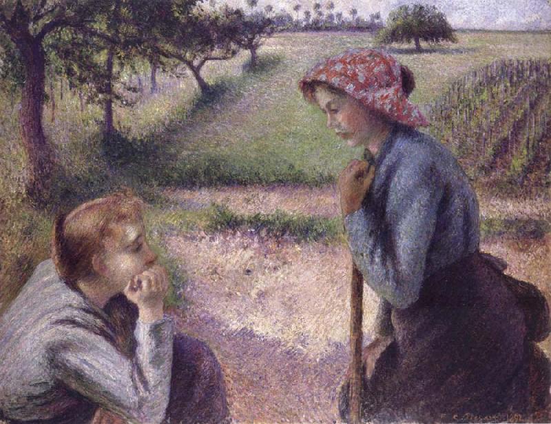 Camille Pissarro The conversation